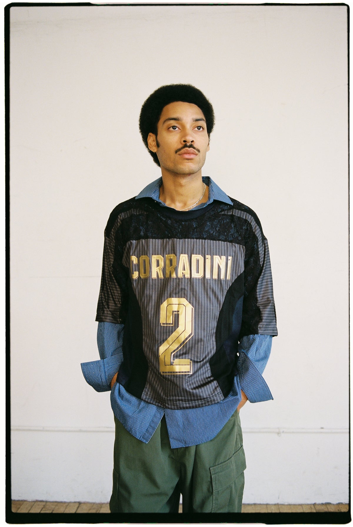black footy jersey