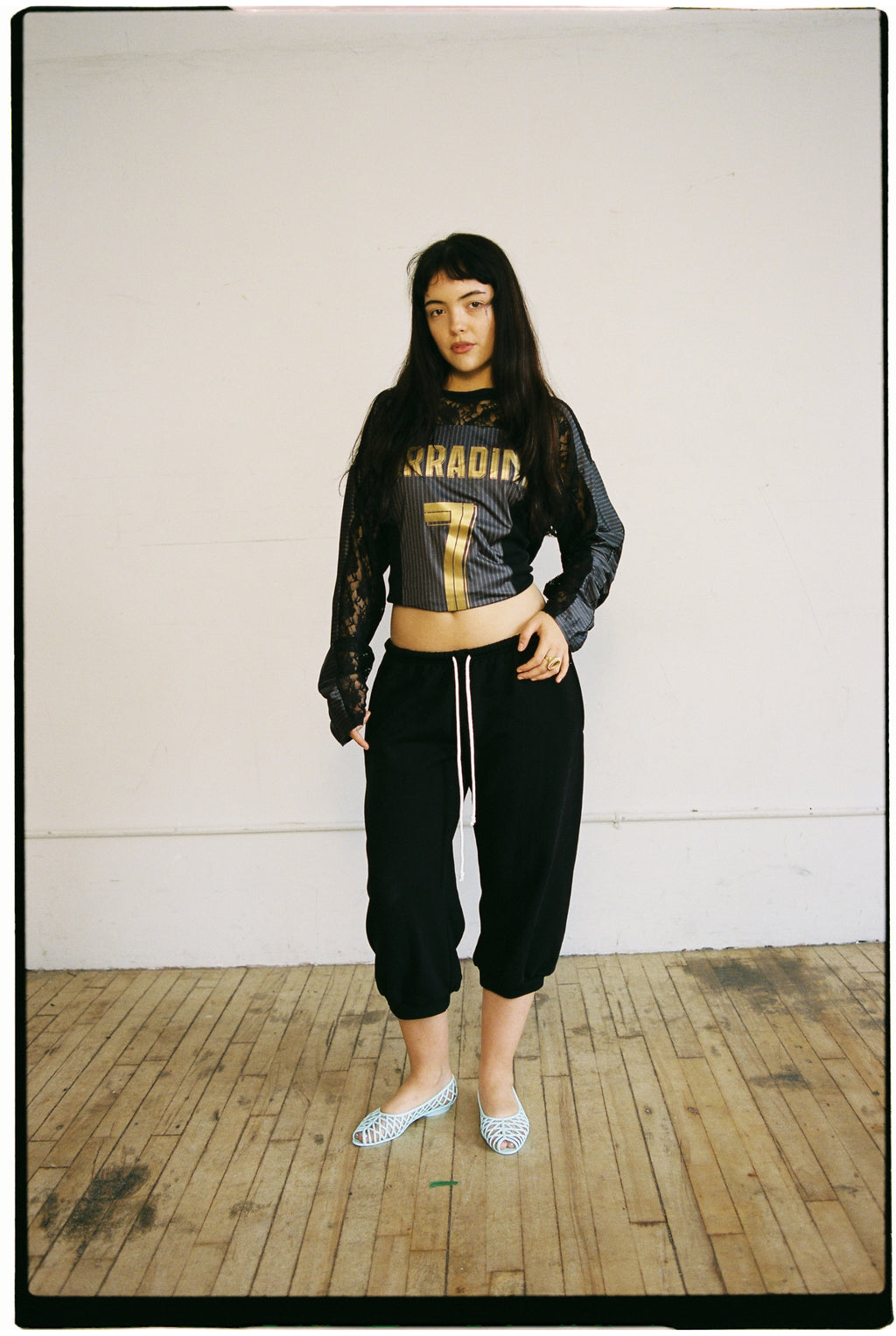 black footy jersey