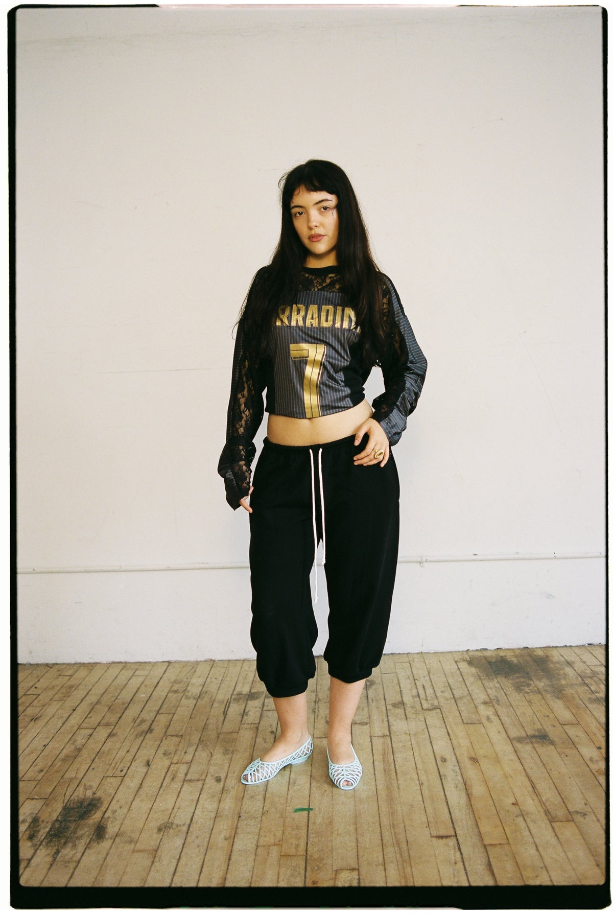 black footy jersey