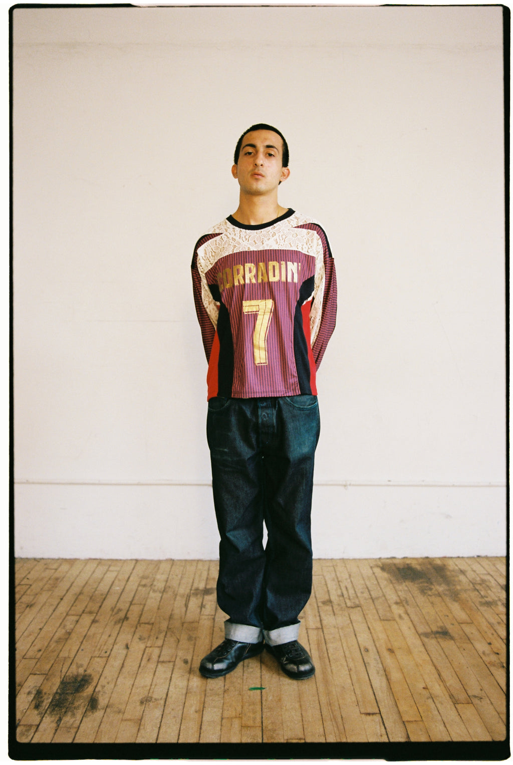 red footy jersey