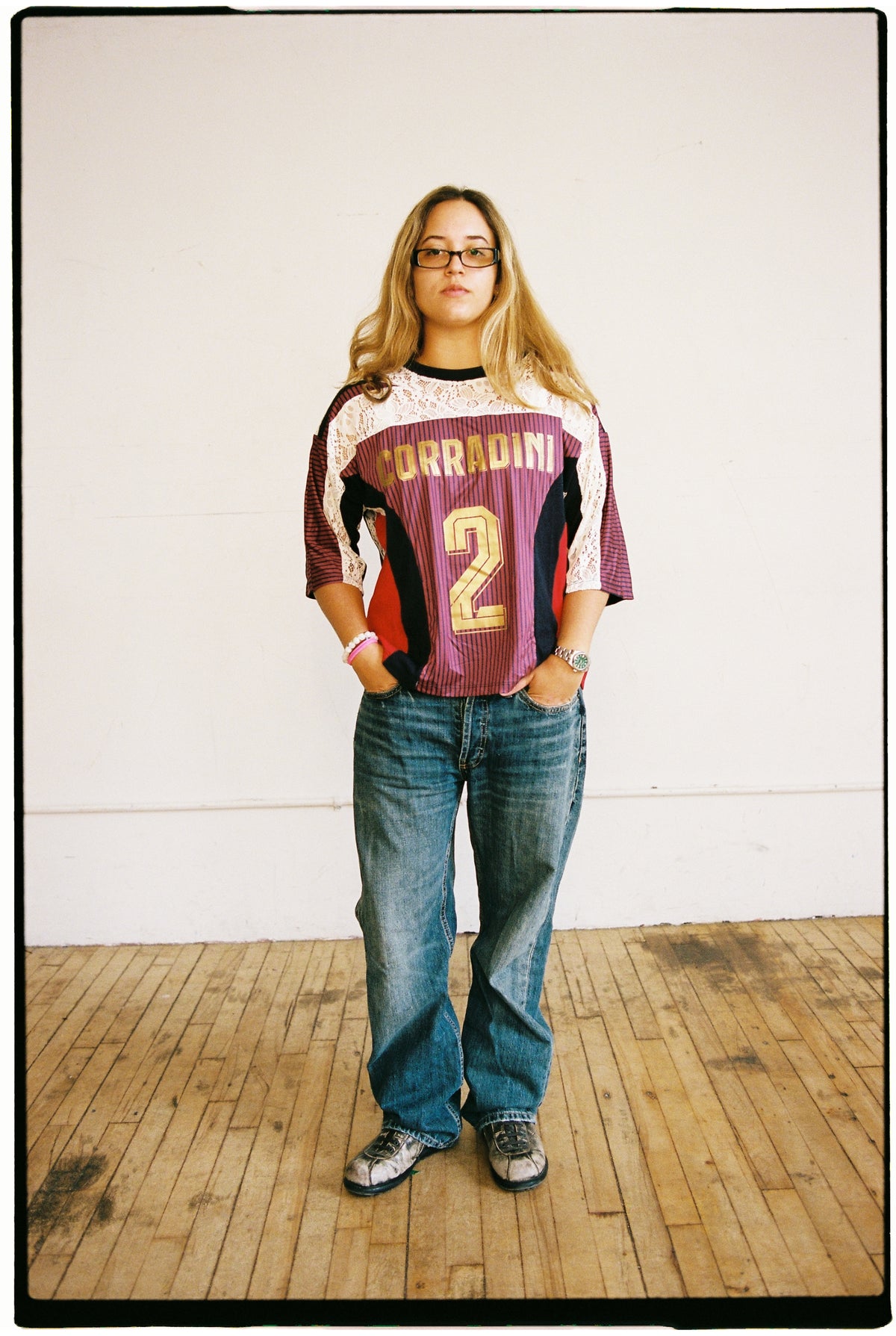 red footy jersey