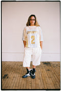 white footy jersey
