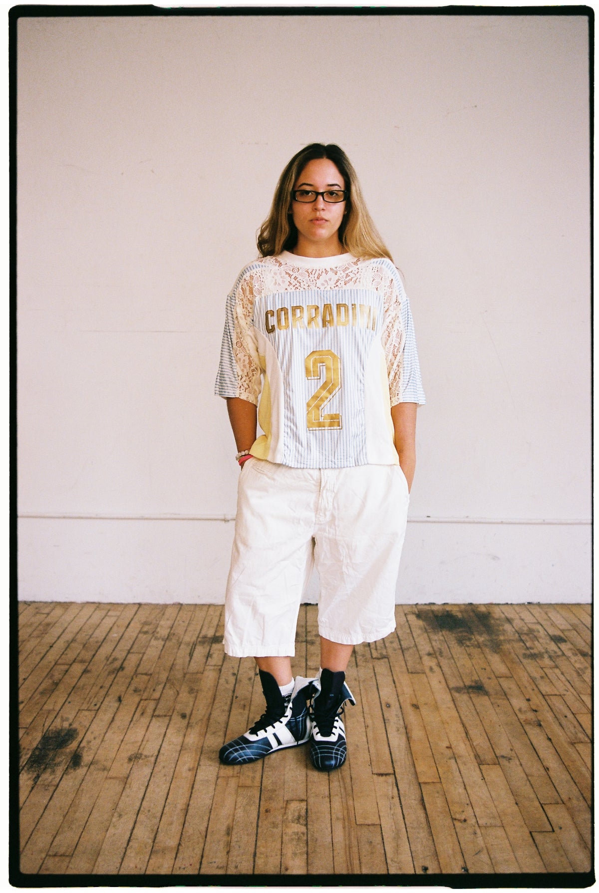 white footy jersey