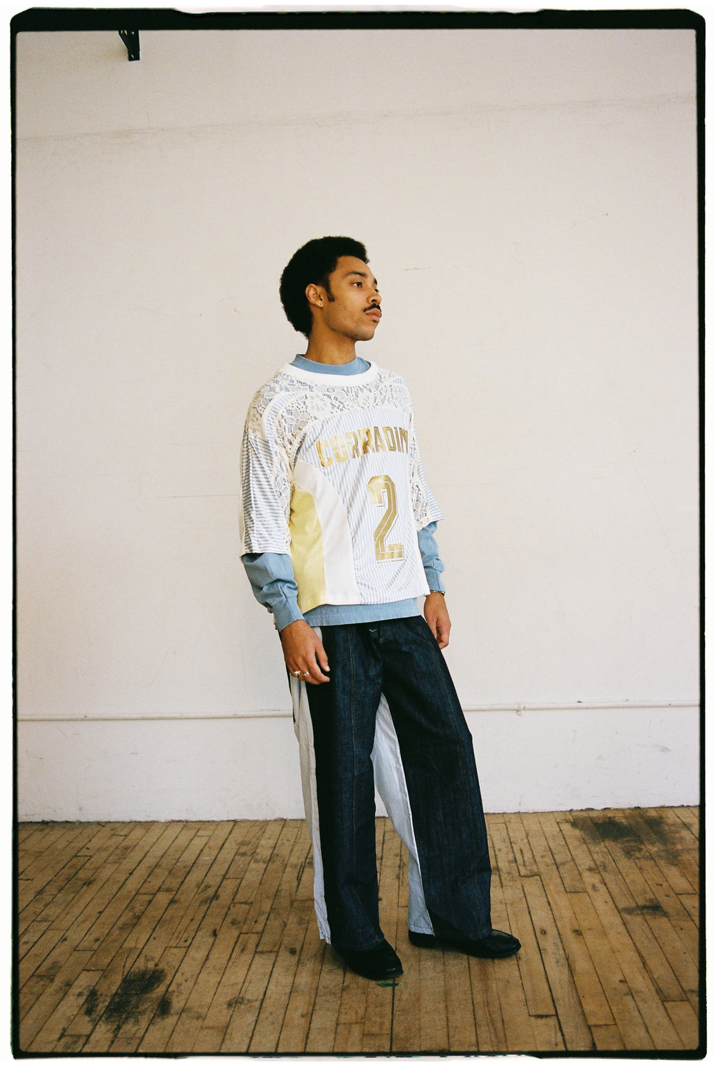 white footy jersey