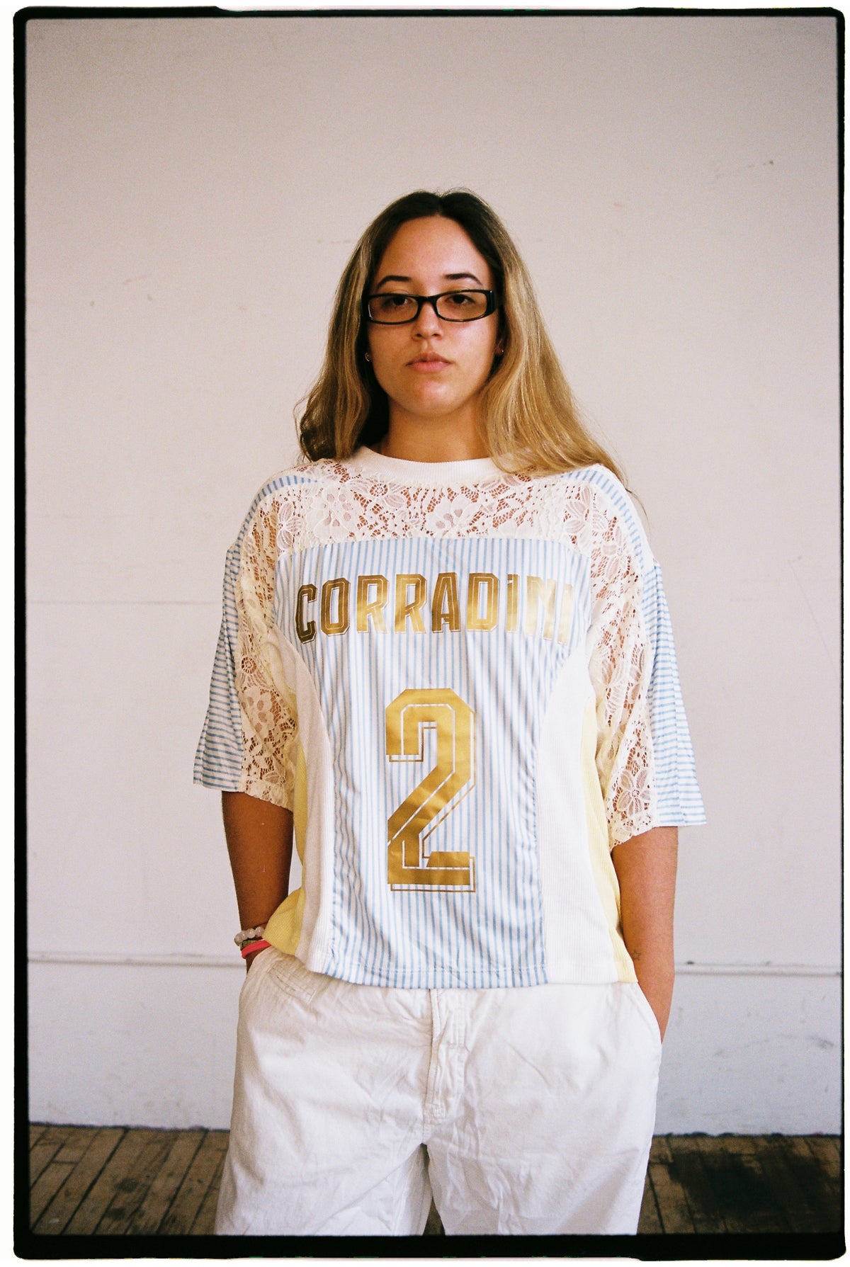 white footy jersey